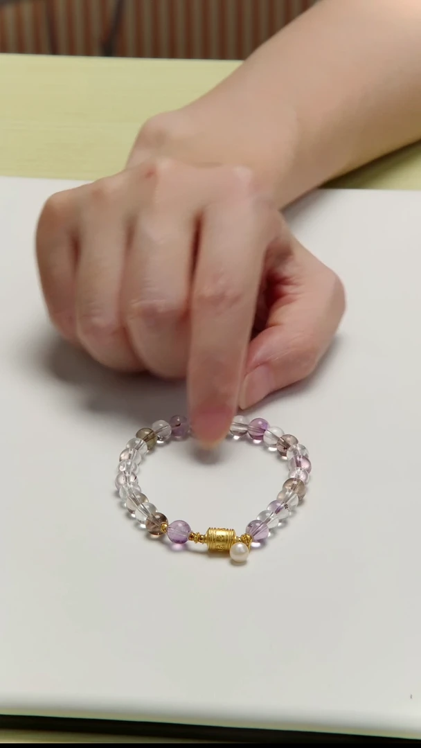 未镶嵌手链水晶超七设计款手串  多样性发一