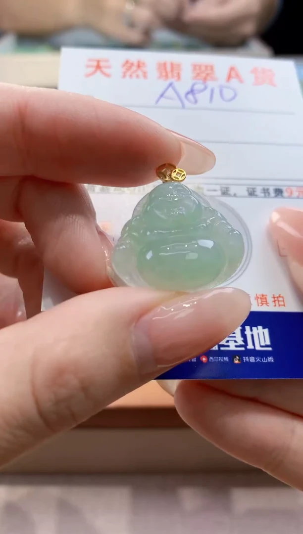 颈饰未镶嵌翡翠天然翡翠挂件