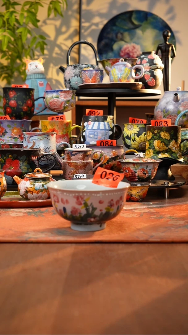 瓷片景德镇手工手绘026