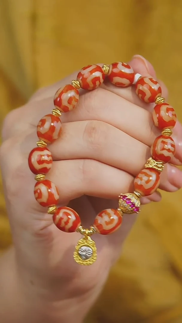 玛瑙/玉髓手串未镶嵌多样性发其一