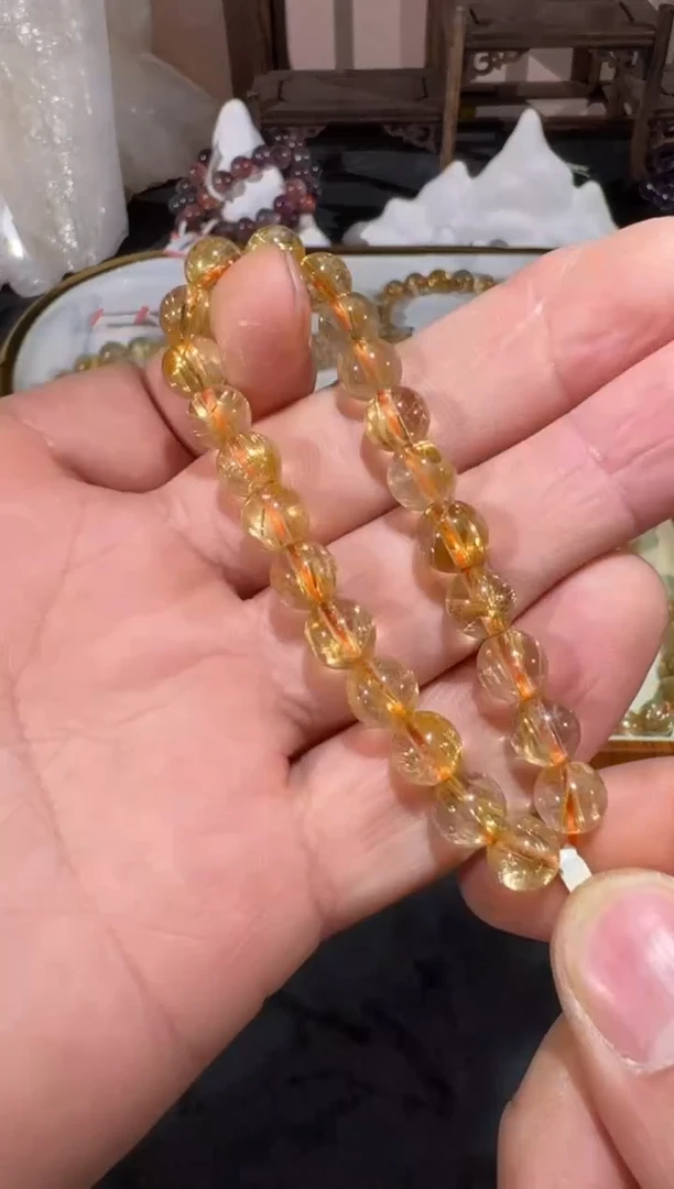未镶嵌手串发晶SJ-774金发晶