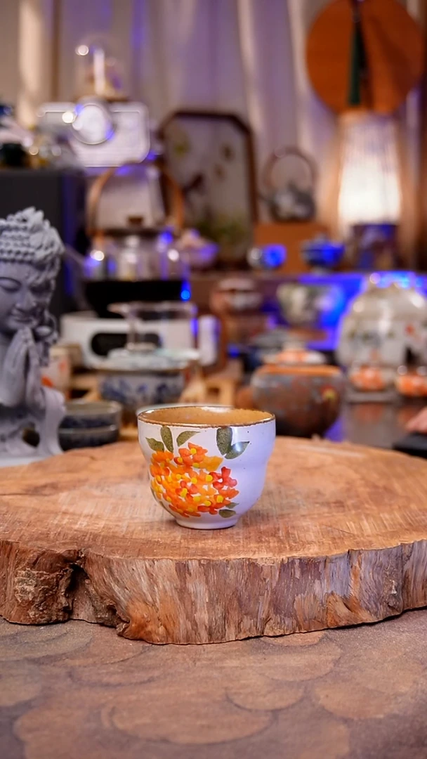 杯子绣球花手工手绘手工手绘