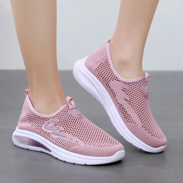 夏季女鞋网鞋老北京布鞋女透气薄款大网眼妈妈鞋中老年舒适休闲鞋