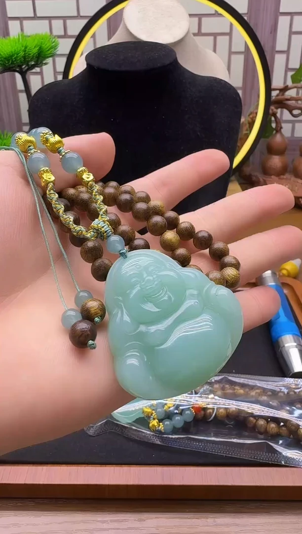 颈饰14K金镶嵌翡翠YC36