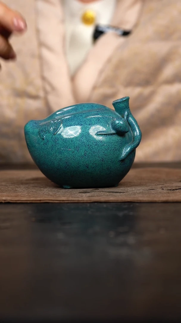 【闪购商品】紫砂茶壶早期卢均釉滴水