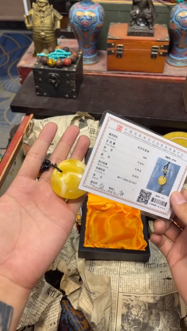 未镶嵌蜜蜡裸石Q刘哥高端专属精品21