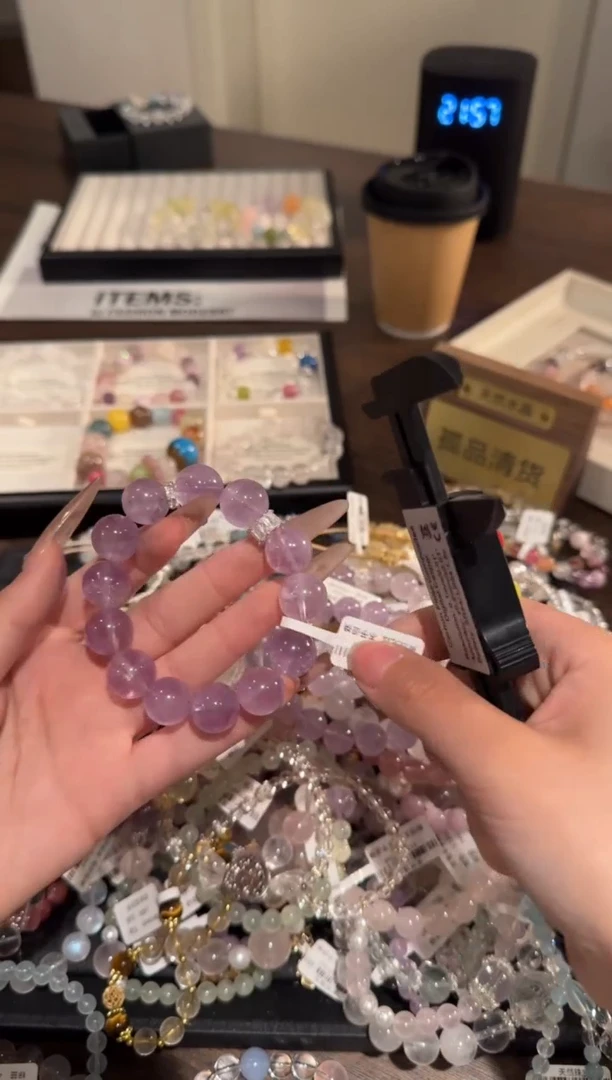 水晶手链合金紫水晶x1339