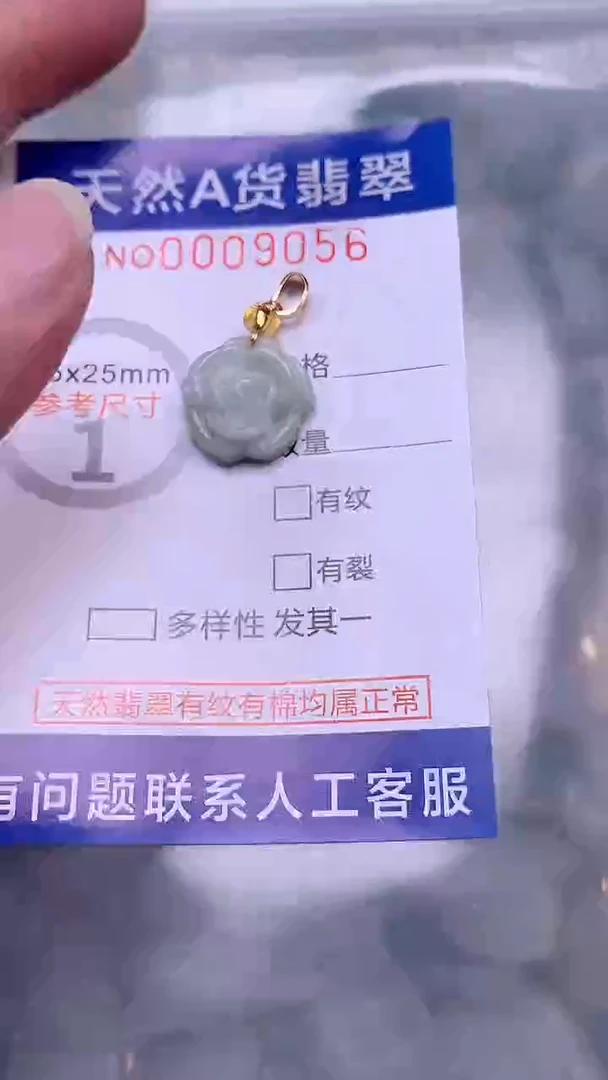 翡翠未镶嵌吊坠(不含链)1