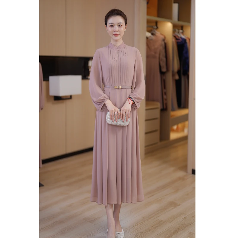 [恋情雅韵]初秋气质显瘦时尚连衣裙高贵优雅