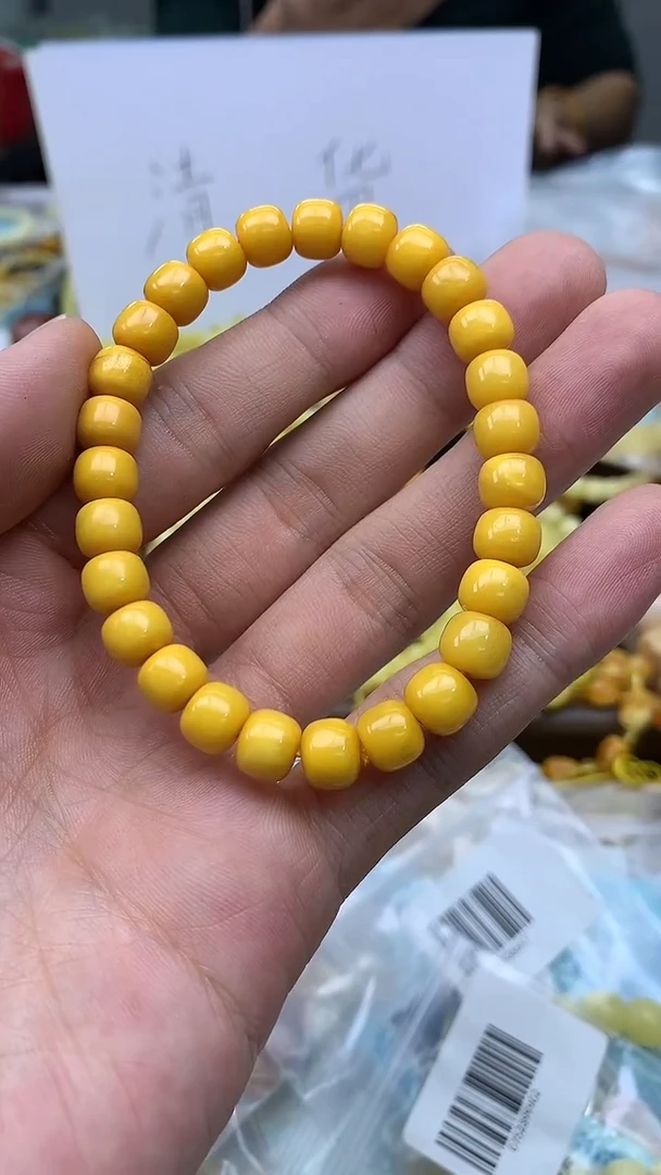 裸石蜜蜡未镶嵌手串卡8