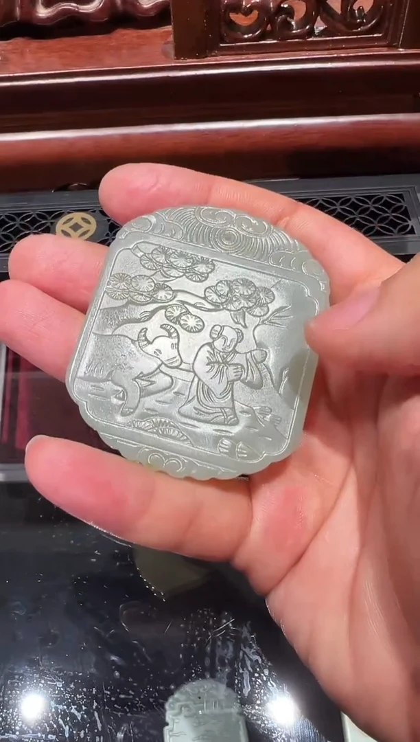 【闪购商品】和田玉挂件未镶嵌07牧童