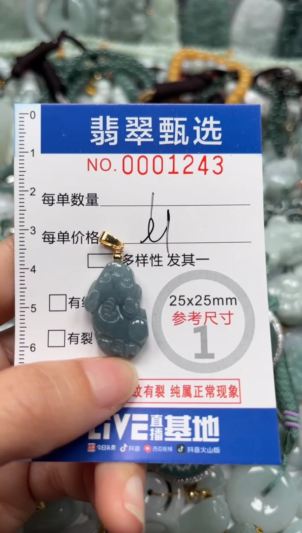 【闪购商品】翡翠颈饰未镶嵌00..1243