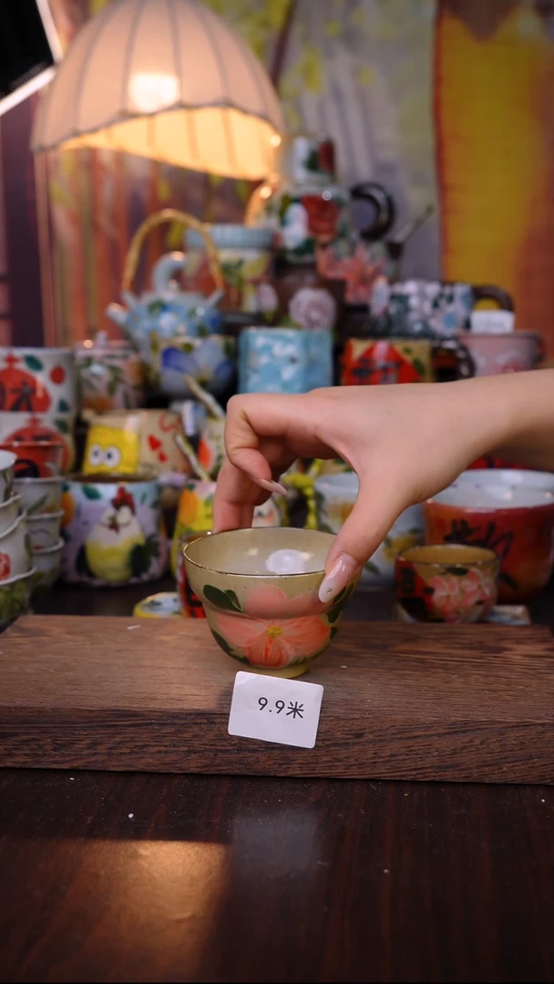 杯子泥垚手作 景德镇手工手绘陶瓷器物