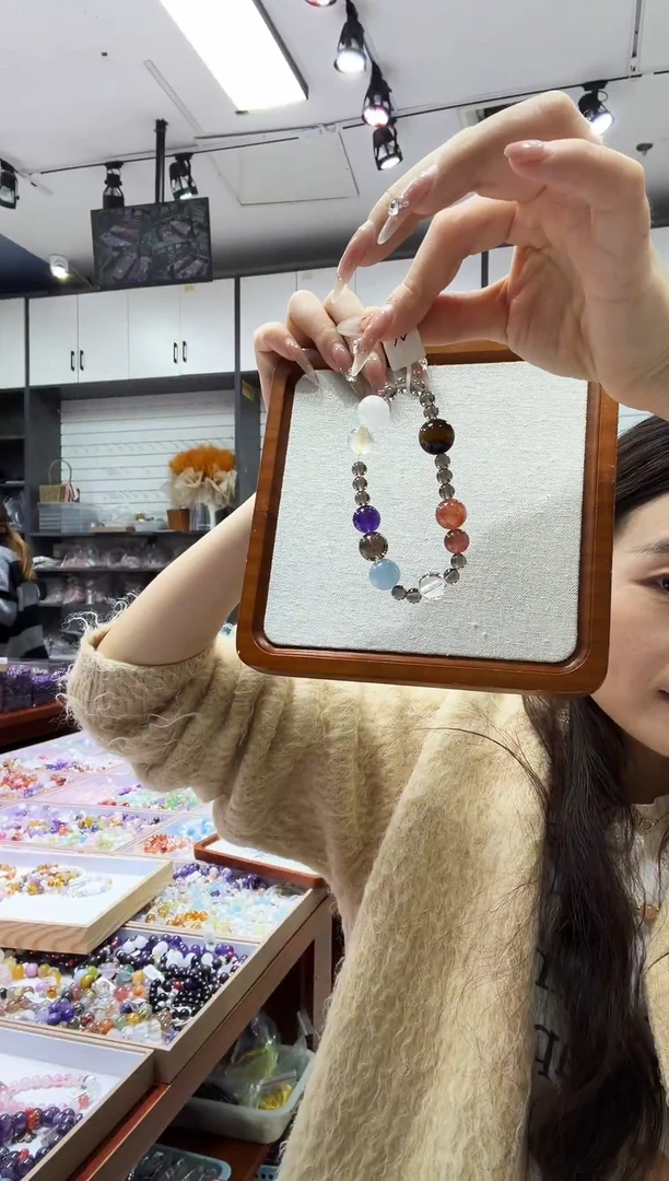 未镶嵌手链水晶黑手串