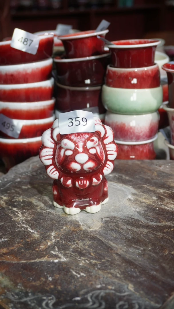 摆件陶精品窑变钧瓷茶器