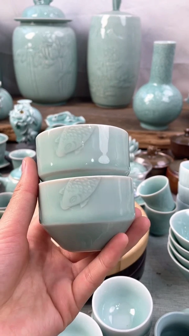 【闪购商品】2个 正品 慧仙青瓷 主人杯