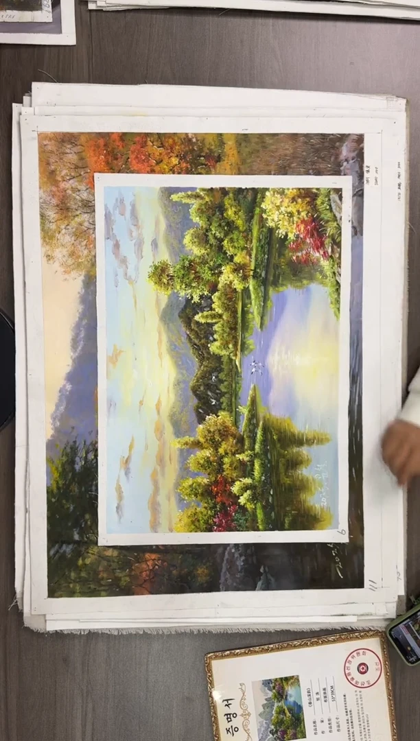 油画【52号】约53*35cm丨朝鲜原创纯手绘孤品油画丨顺丰包邮