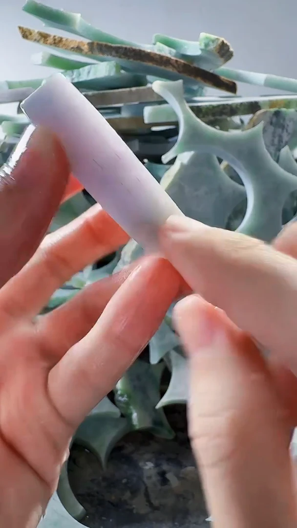 裸石翡翠缅甸翡翠A货文544