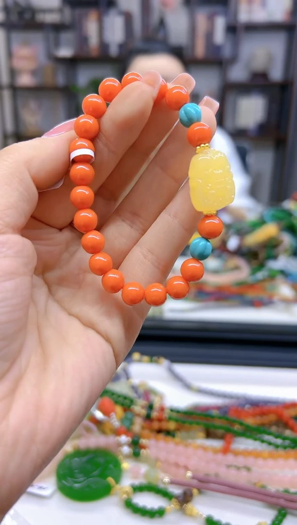 【闪购商品】蜜蜡手链未镶嵌DIY款S74