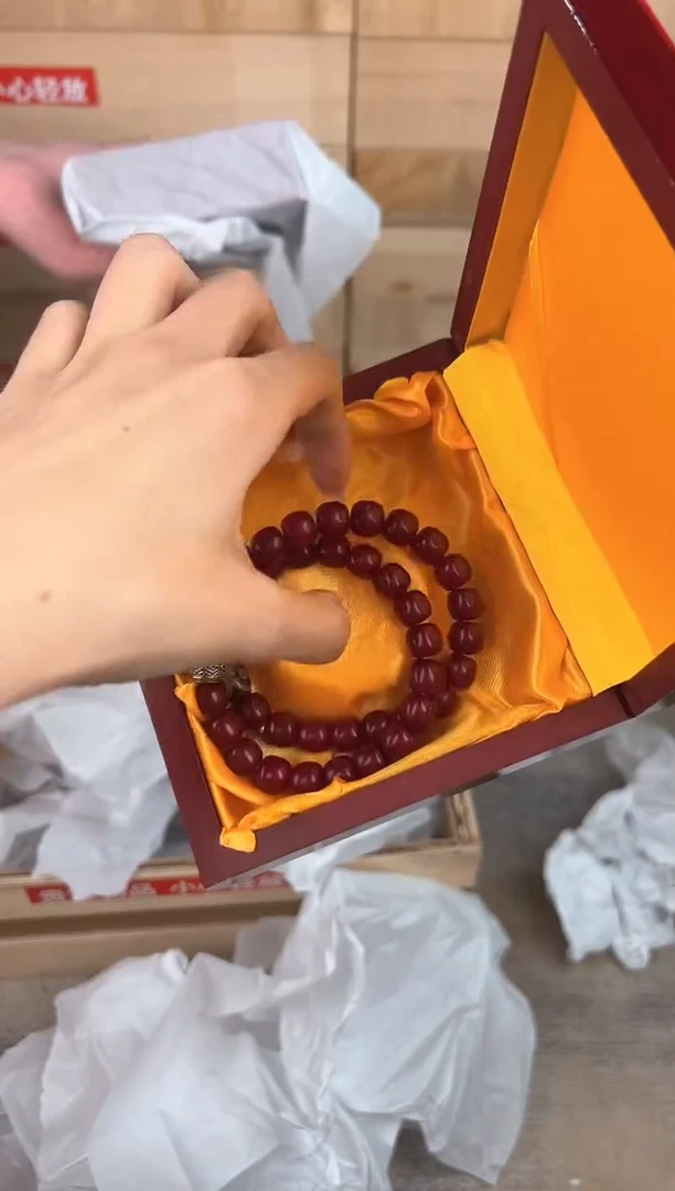 大唐红文玩阁天珠红玉菩提提链接@@YS895