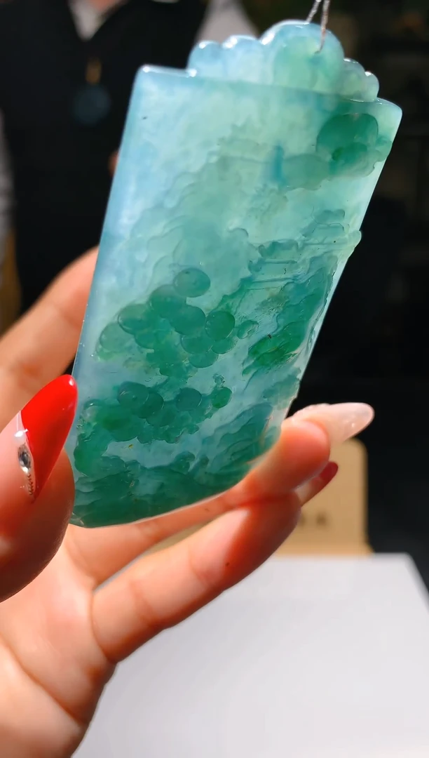 【闪购商品】定制翡翠未镶嵌L-@@QJYD12159