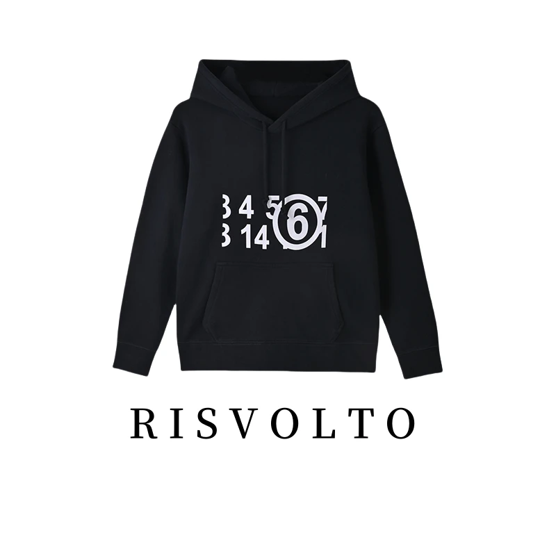 RISVOLTO 百搭女款春季休闲运动连帽卫衣套头衫 D23-2003