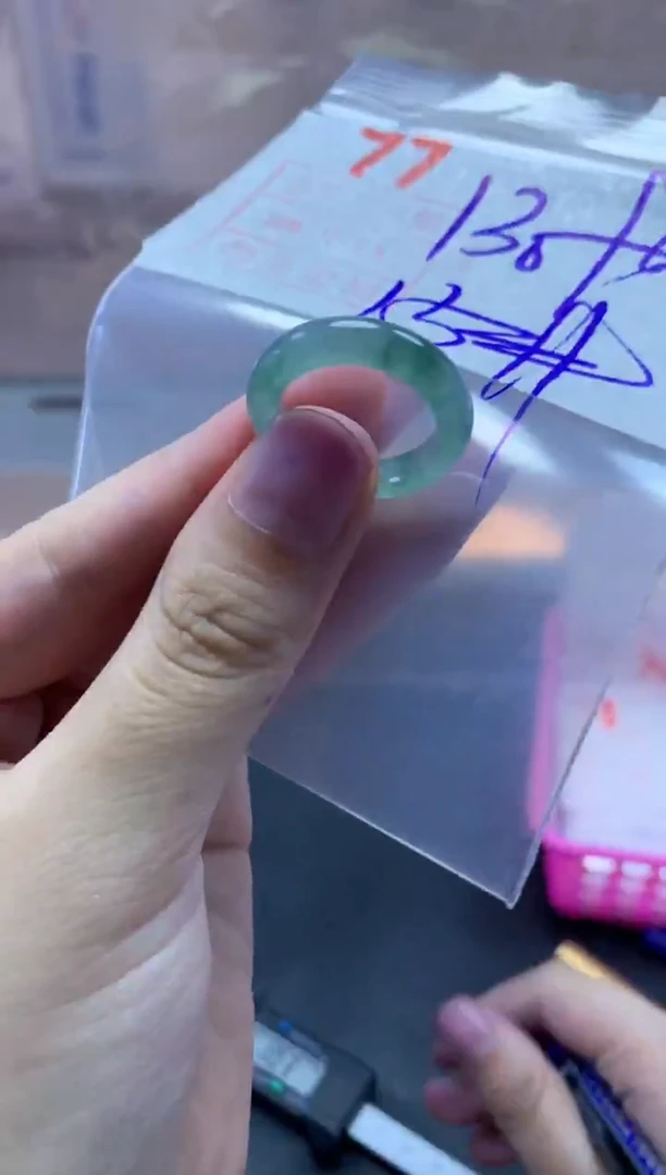 未镶嵌定制翡翠戒圈15#140毛货需精细抛光