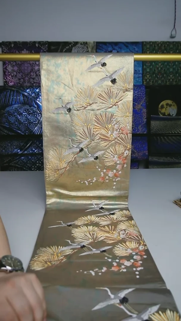 【闪购商品】织绣织锦31松针仙鹤
