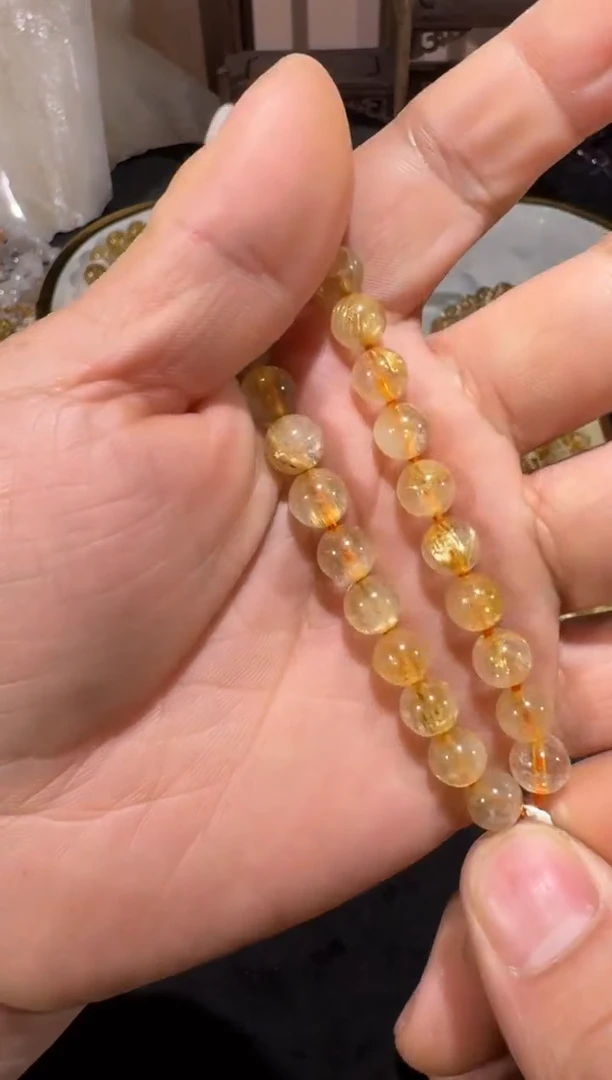 未镶嵌手串发晶SJ-499金发晶