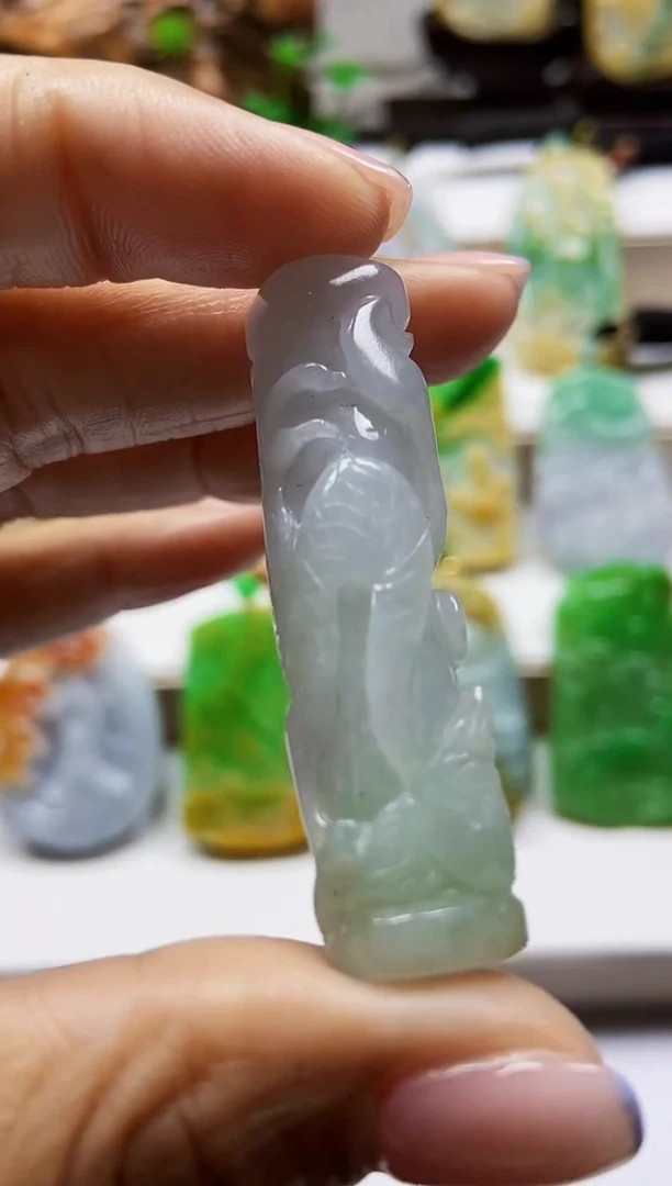 颈饰未镶嵌翡翠翡翠A货