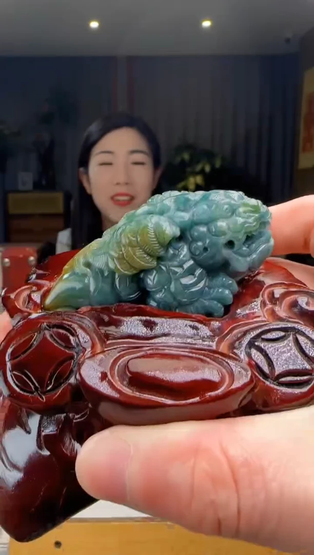 【闪购商品】翡翠摆件未镶嵌底座DY@@960Q3J12087