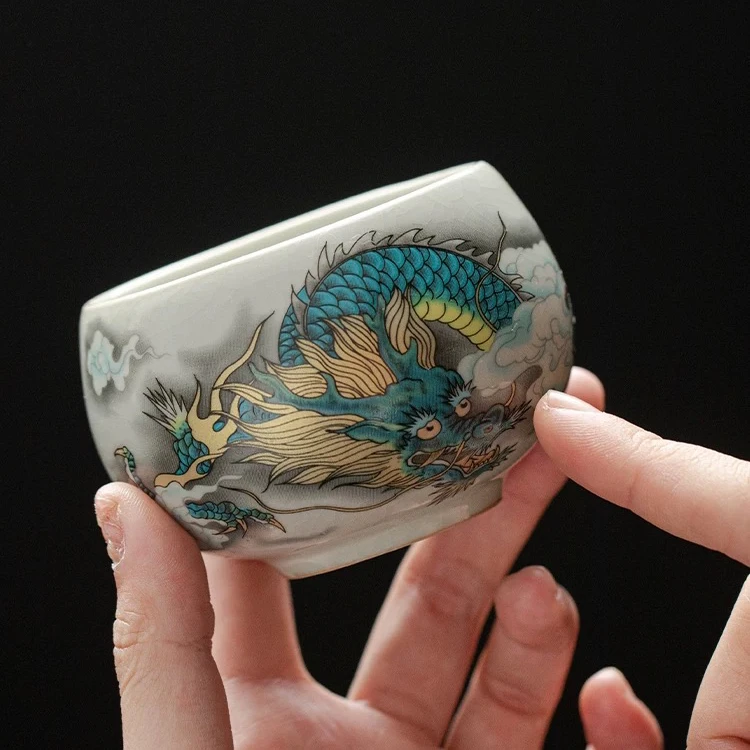 汝窑开片青龙主人杯219(rpa)