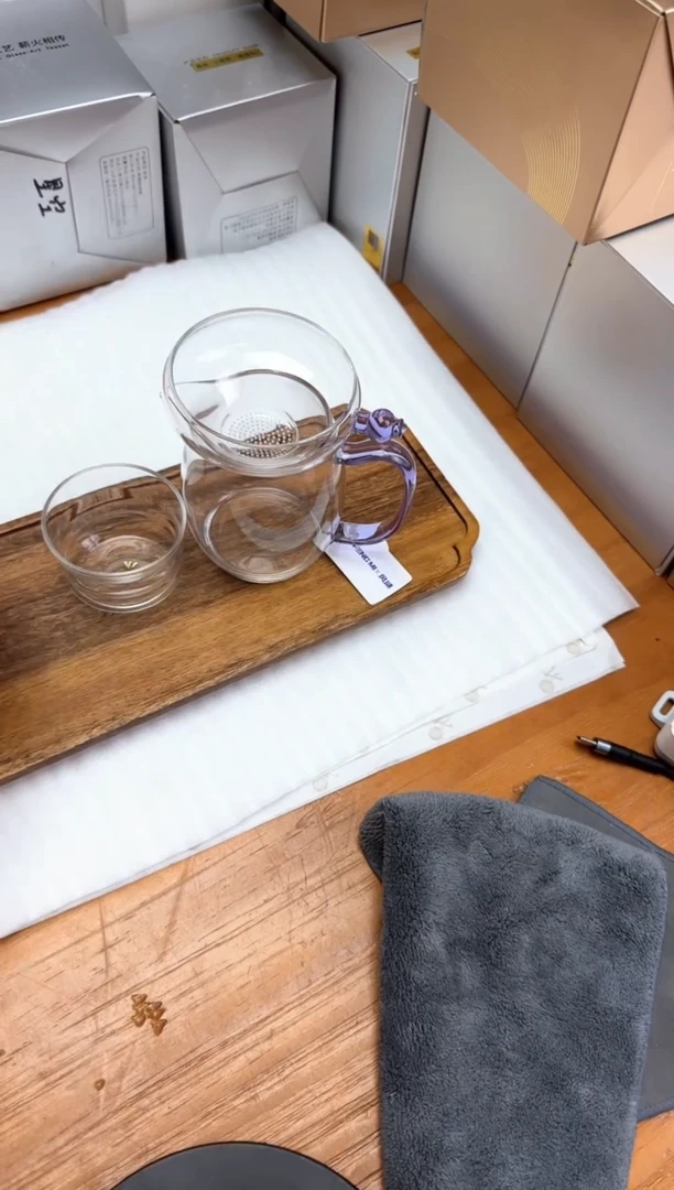 禾器奉珠茶漏浅紫+风谜观语浅紫