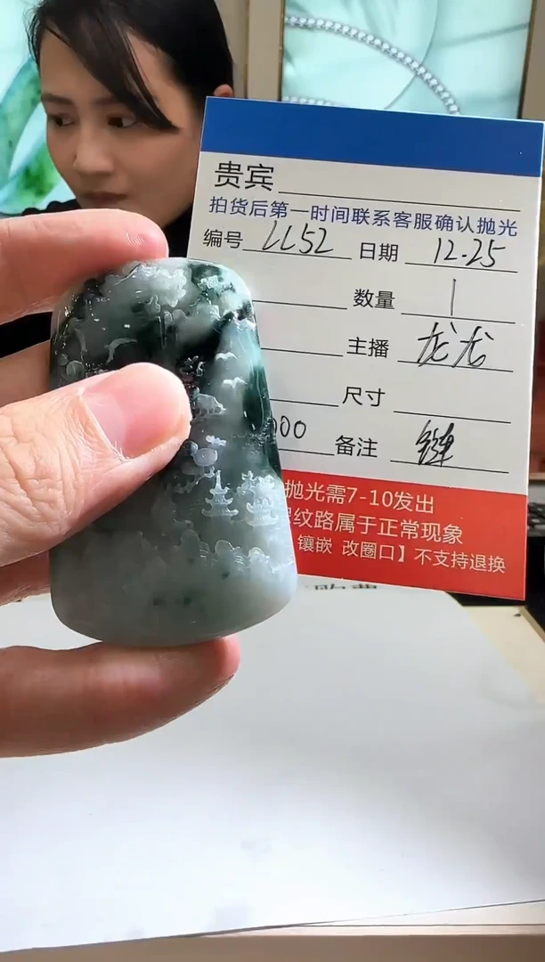 未镶嵌定制翡翠LL52翡翠吊坠赠珠链-多样性发其一