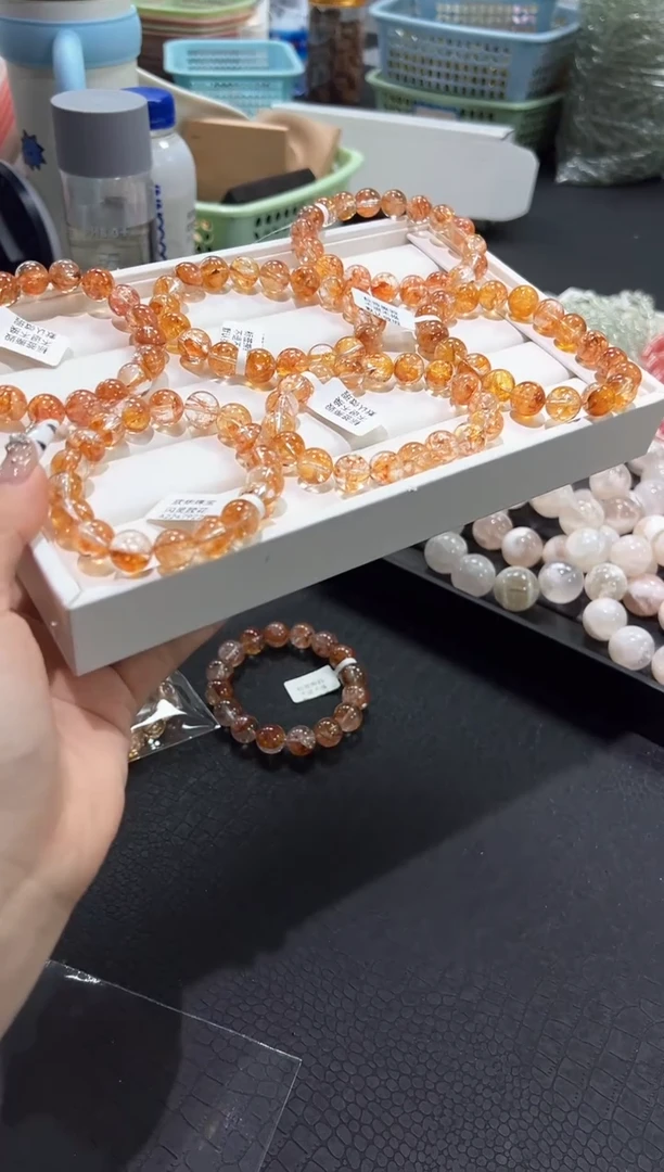 水晶手链未镶嵌18e多样性发其一【1条】默认微瑕11mm