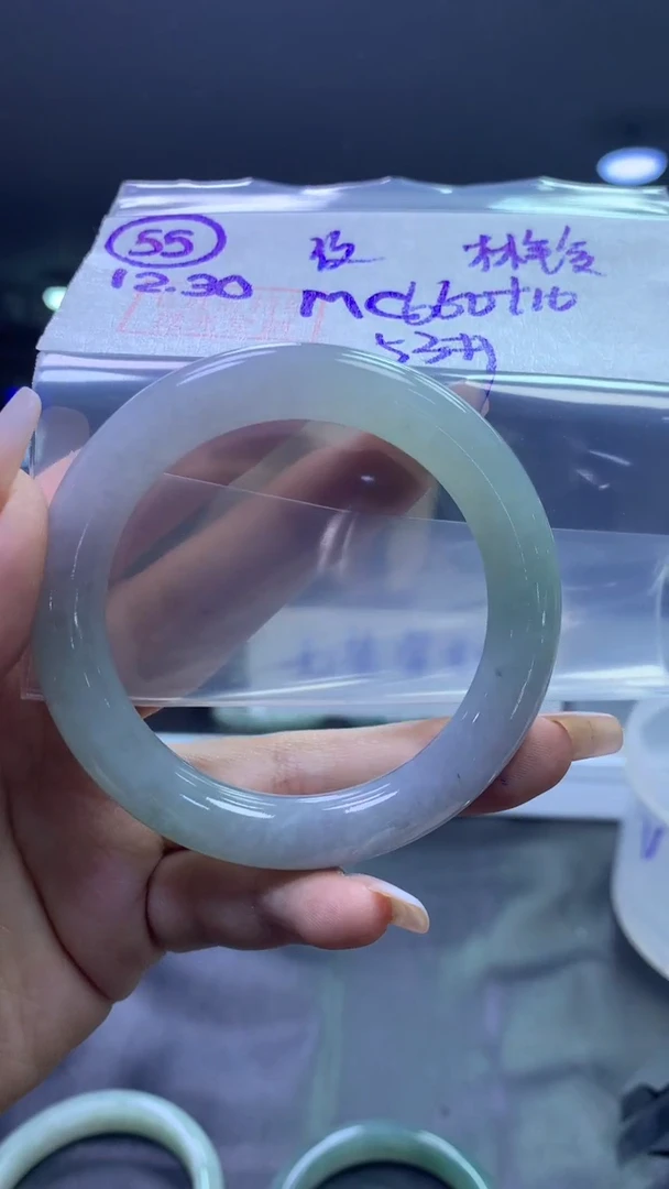 未镶嵌定制翡翠?***?55圆条53纹+660元+拍一发一