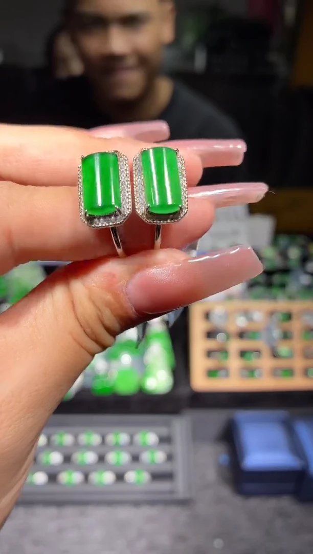 银S925镶嵌定制翡翠27定制翡翠-多样性发货（发其一）