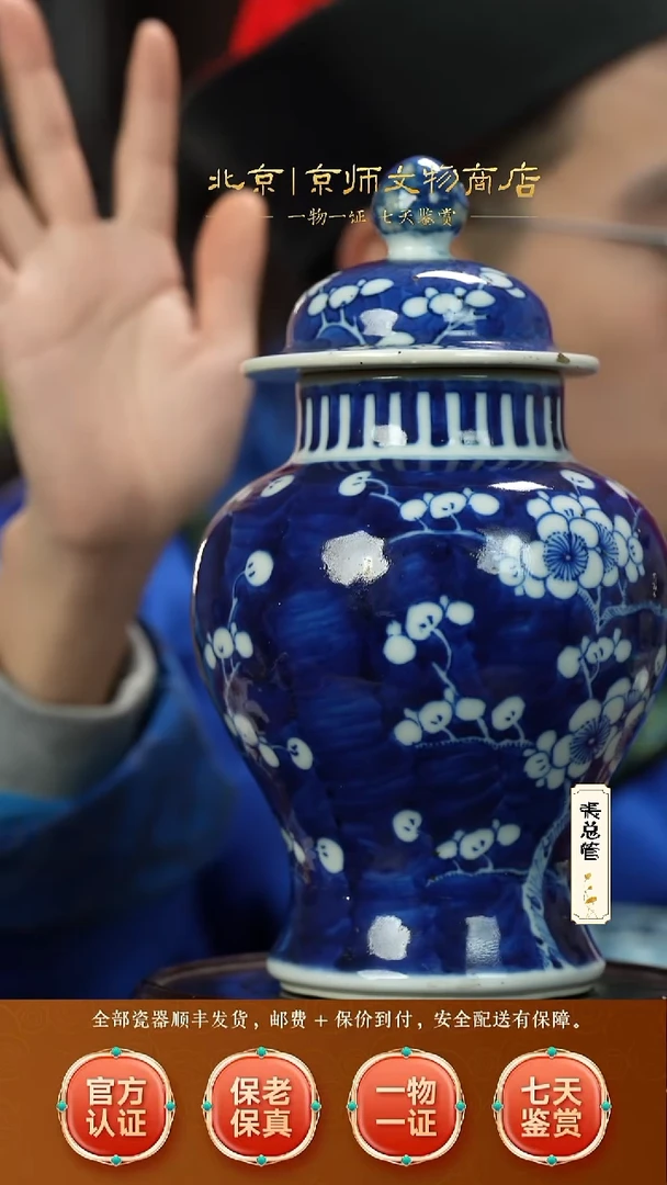 瓷511085冰梅将军罐