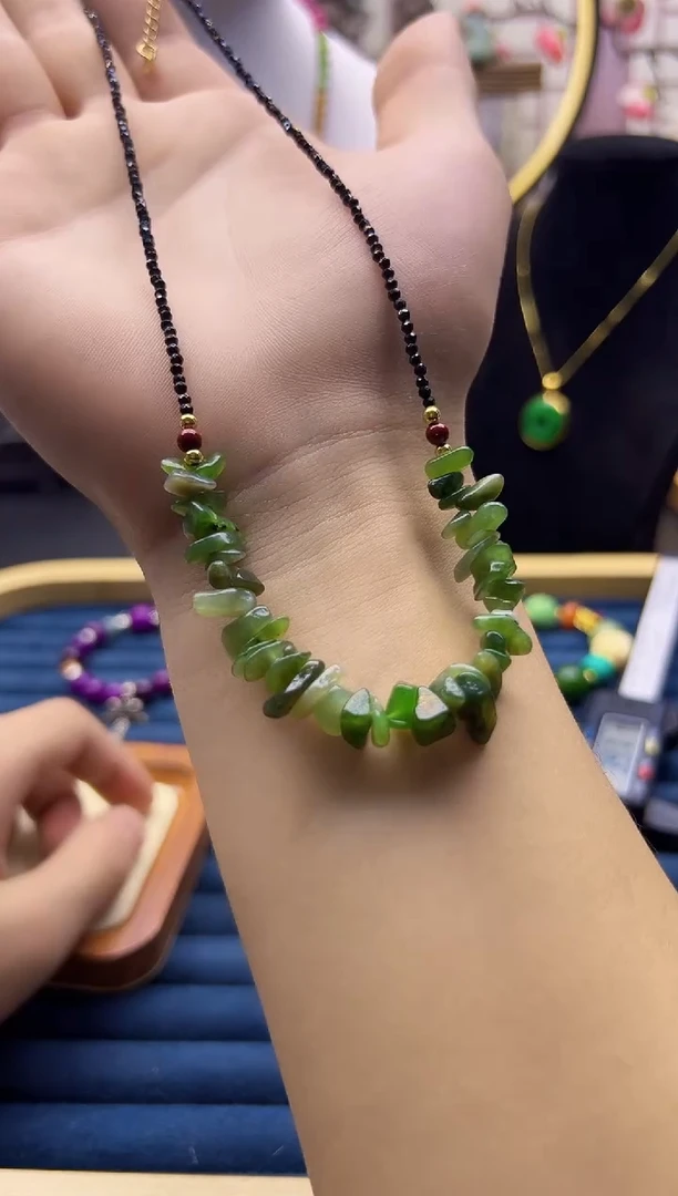 【闪购商品】和田玉颈饰14K金镶嵌X636