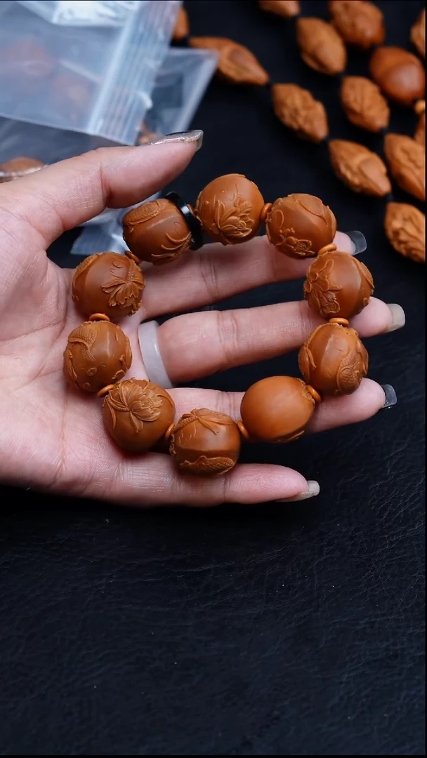 【闪购商品】橄榄核手串/手链22铁核荷塘夜色