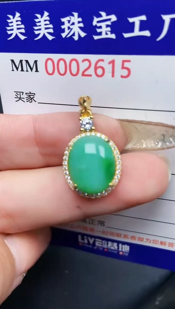 【闪购商品】翡翠颈饰银S925镶嵌2615