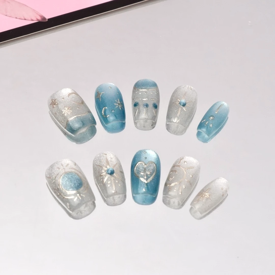 MOONSHERO/梦栖泺“糖霜星芒”手工私人高级定制穿戴甲