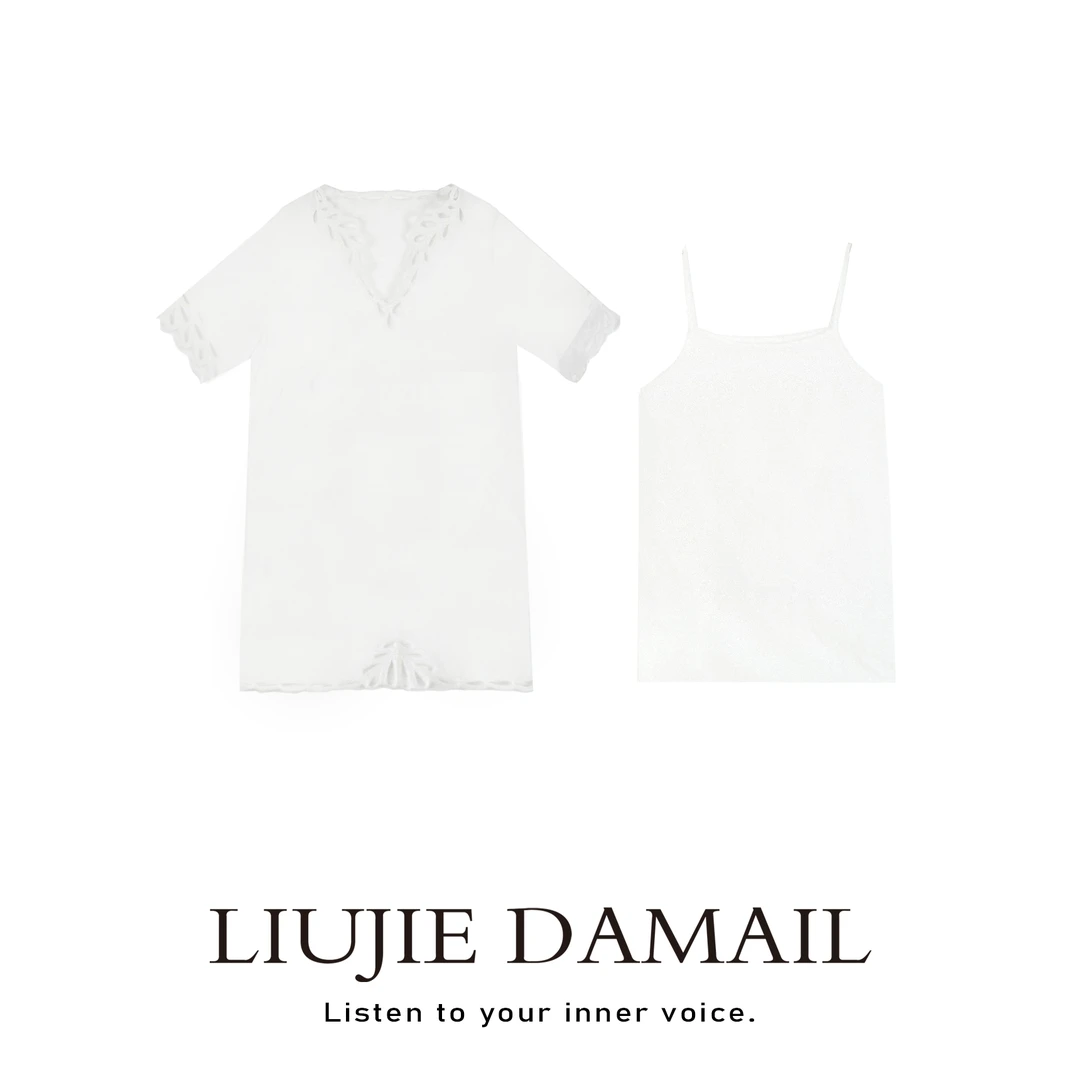 白月光/liujie/小众设计师夏季新款极简风高定100亚麻连衣裙