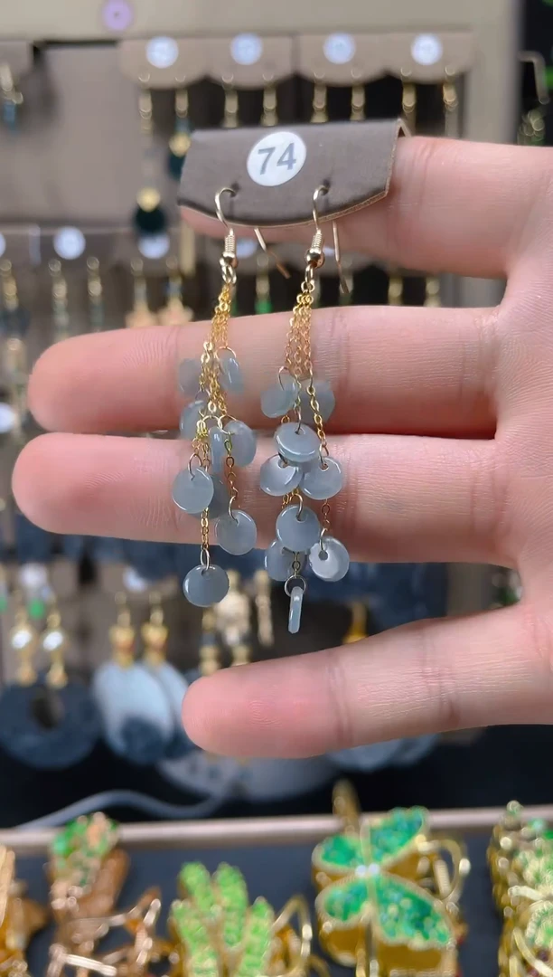 【闪购商品】翡翠耳饰合金0136翡翠饰品