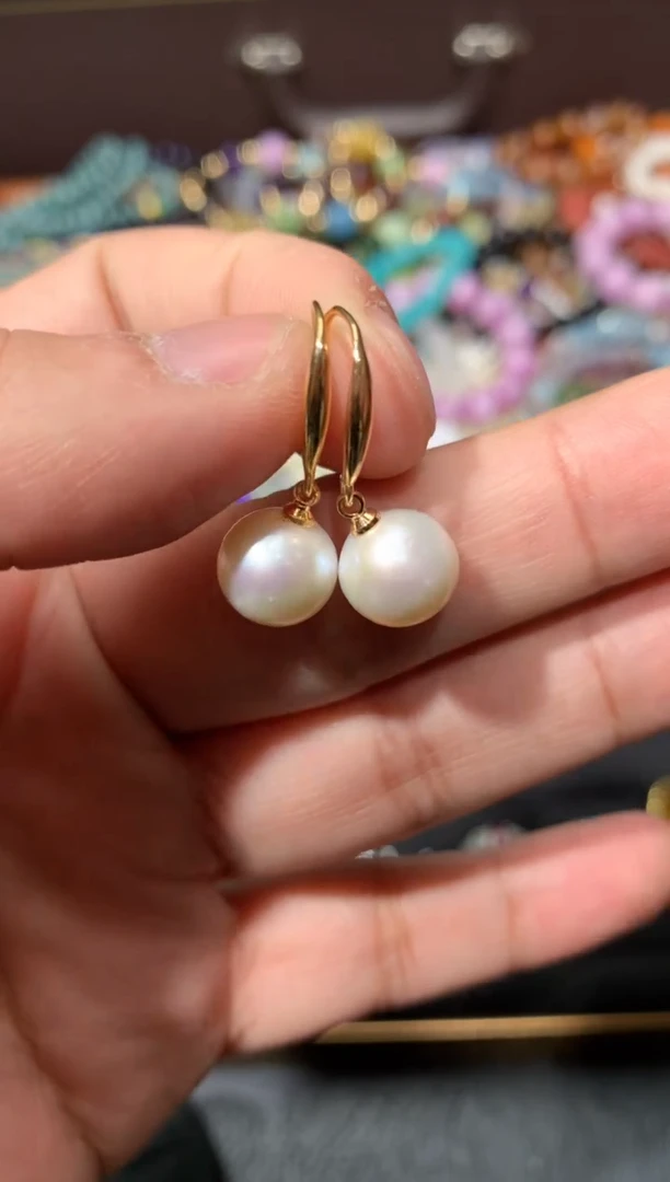 未镶嵌耳饰淡水珍珠Y35【多样性发其一】
