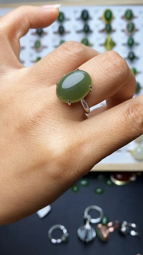 【闪购商品】和田玉戒指未镶嵌1