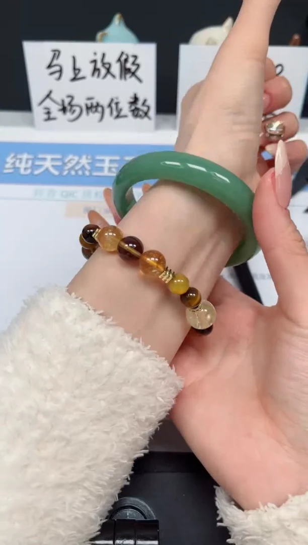 【闪购商品】石英质玉手镯未镶嵌K225-56