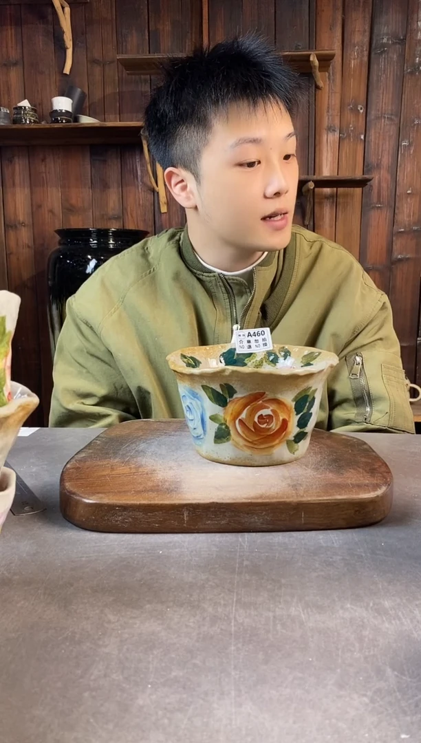 碗460，手工手绘，超值陶瓷瑕