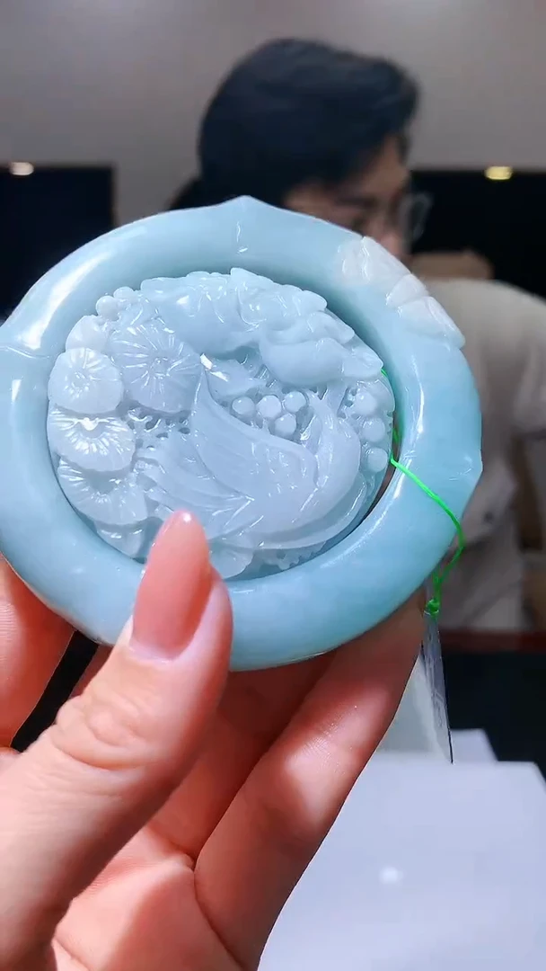 【闪购商品】定制翡翠未镶嵌1002hm-毛货套镯24