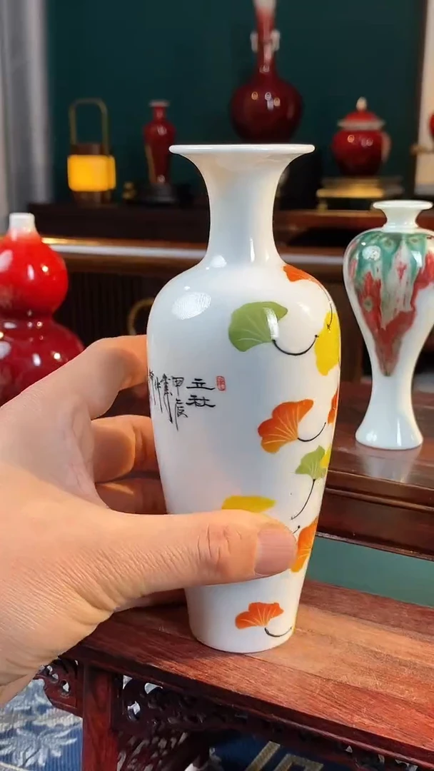 【闪购商品】摆件釉下五彩纯手工手绘原创瓷器